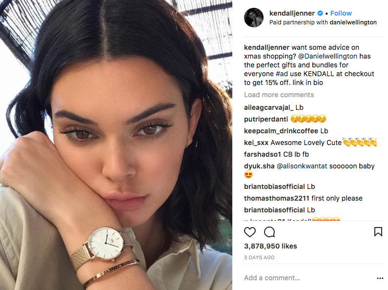 الشراكة المدفوعة على انستقرام