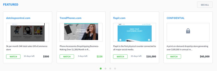 بيع وشراء المواقع