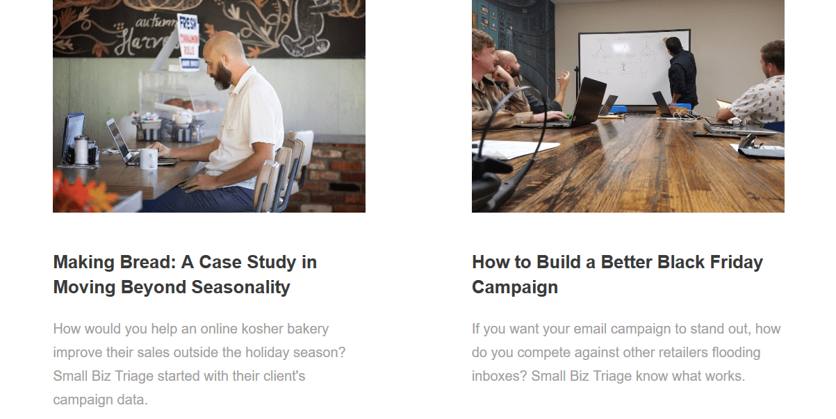 المحتوى الذي تقدمه MailChimp