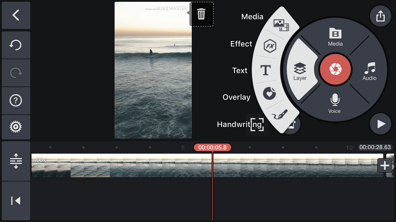 تطبيق فيديو KineMaster